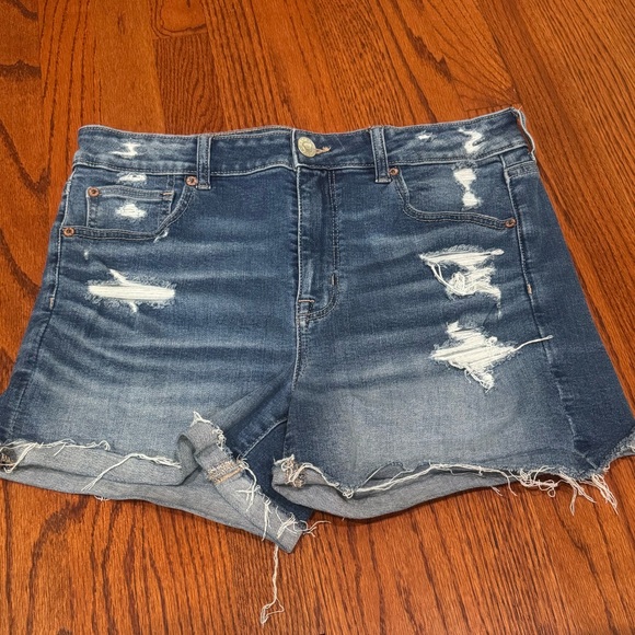 American Eagle Outfitters Pants - American Eagle Distressed Denim Shorts Size 12